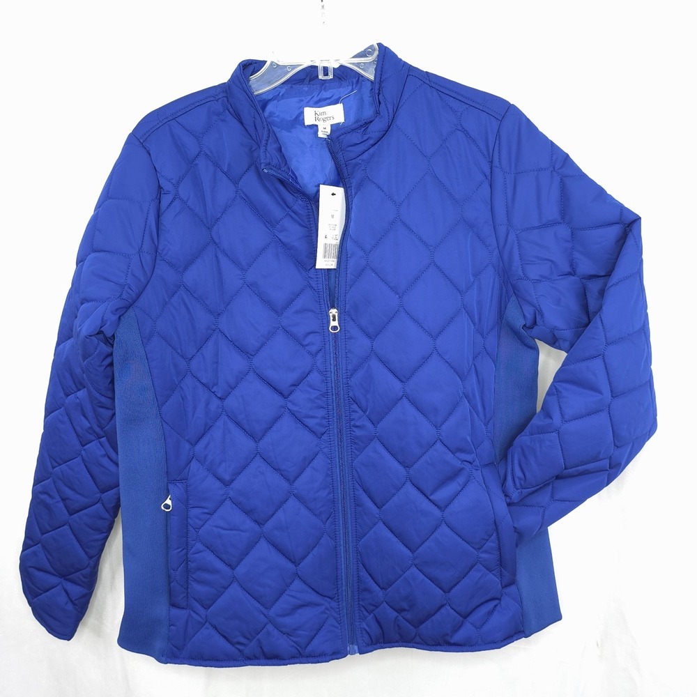 NWT Kim Roger's Core Jacket Quilted Delta Blue Medium